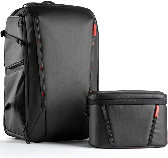 피지테크 원모2 카메라 백팩 세트 35L P-CB-112, 블랙, 1개