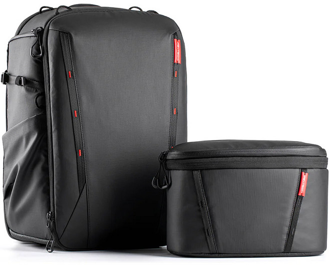 피지테크 원모2 카메라 백팩 세트 25L P-CB-110, 블랙, 1개