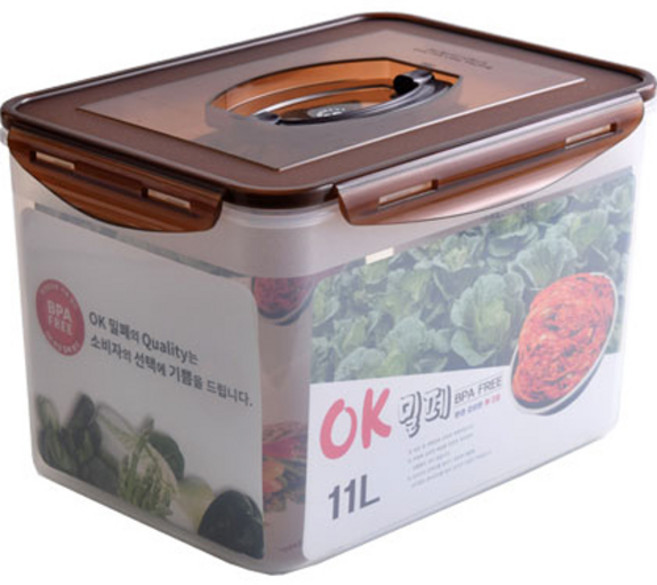 OK밀폐 김치통, 11L, 1개
