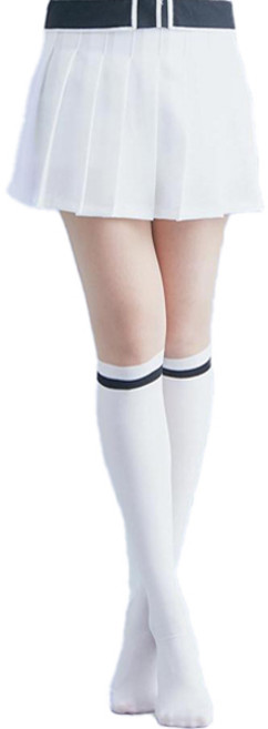 도나티 프리미엄 투톤 골프스타킹, 화이트, 1개