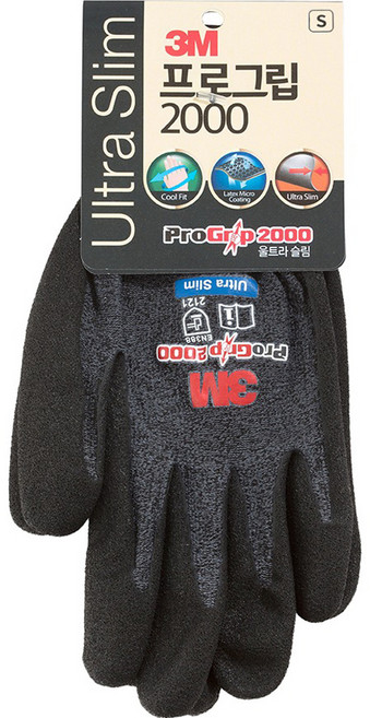 쓰리엠 프로그립 2000 울트라 슬림 장갑, 혼합색상, 1개