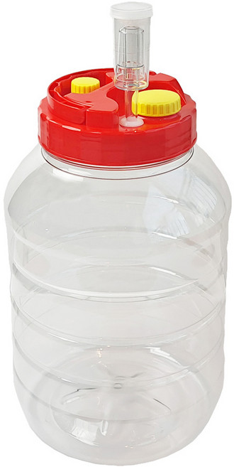 행복한농부 3피스에어락 + 투명 과실주병 12L 세트, 1세트