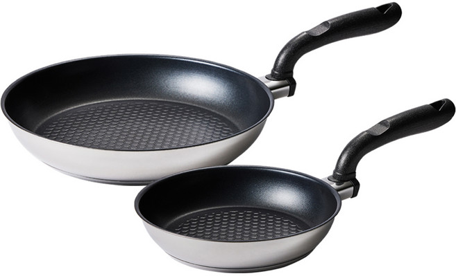 알텐바흐 인덕션 하이퍼 엑시스 바닥 5중 스텐 프라이팬 세트 2개, 혼합색상, 프라이팬 22cm + 프라이팬 30cm, 1개