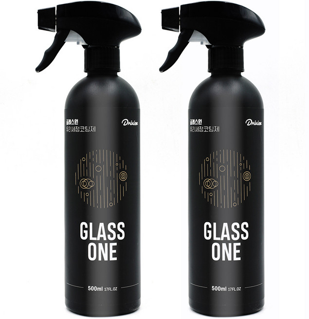 Driview Glass One 玻璃撥水清潔鍍膜劑, 500ml, 2個