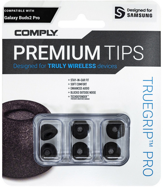 컴플라이 삼성 갤럭시 버즈2 프로 프리미엄 이어팁 6p, 32-21113-20, Large