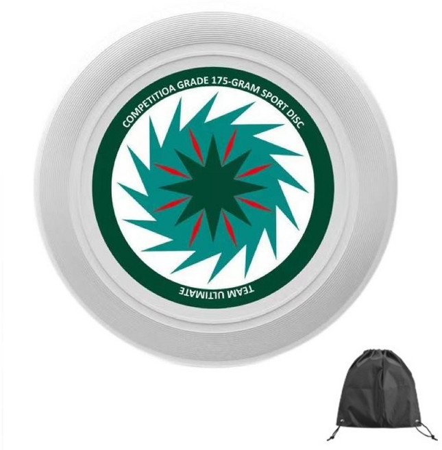 스포츠레저 스로어웨이 원반 회전 가능 + 수납가방 세트, 04 녹색 야광 프리스비, 1세트