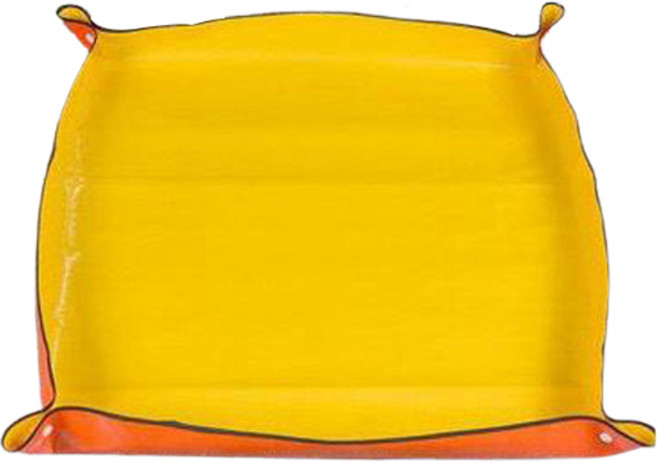 식물 심기 원예 바닥 매트 플라스틱버클 옐로우, 1개