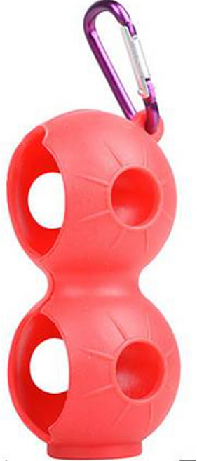 BBJ 골프 실리콘 볼주머니 2구, 핑크, 1개