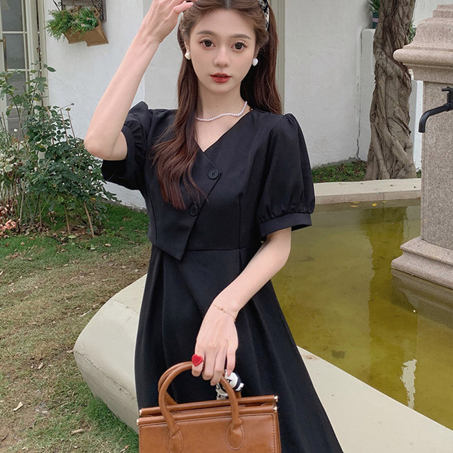 엘쏘 레트로 경성시대 빈티지 버튼 원피스 빅사이즈 포함