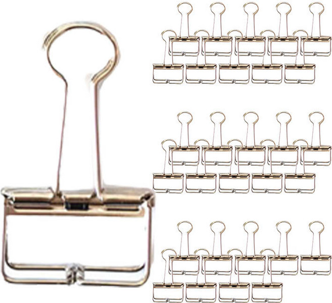 데일리리빙 벽면 인테리어 집게 30p, 실버