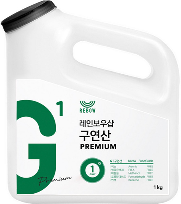 레인보우샵 구연산 프리미엄 톡톡이 용기 타입, 1kg, 1개