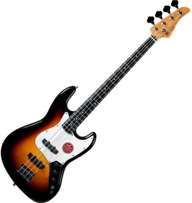 벤티볼리오 파라볼릭 베이스기타, J1B 3TS, SUNBURST, 1개