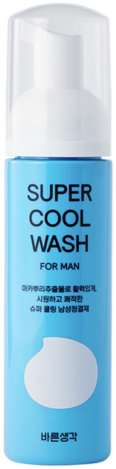바른생각 슈퍼 쿨 워시 포 맨 남성청결제, 200ml, 1개