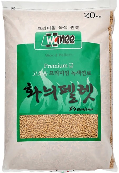 화늬 연료용 캠핑난로 목재 펠렛, 1개, 20kg - 쿠팡