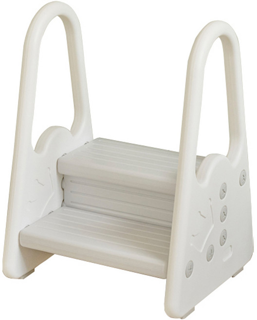 베네베네 유아용 왕관 2단 디딤대, 그레이, 1개