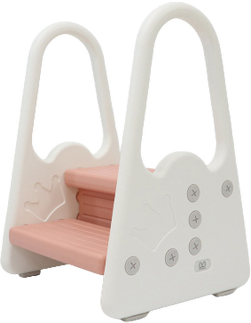 베네베네 유아용 왕관 안전가드 2단 디딤대, 핑크, 1개