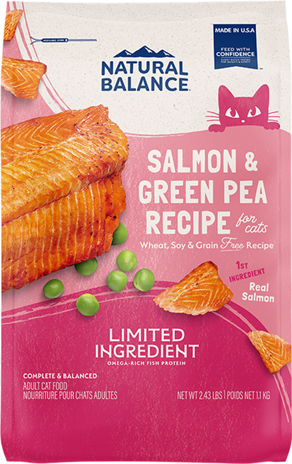 내추럴발란스 고양이 어덜트 LI 레시피 건식사료, 연어+완두콩, 1.1kg, 1개