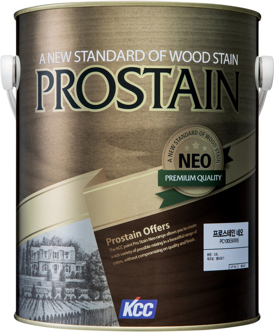 KCC페인트 프로스테인 네오, 마호가니, 3.6L, 1개