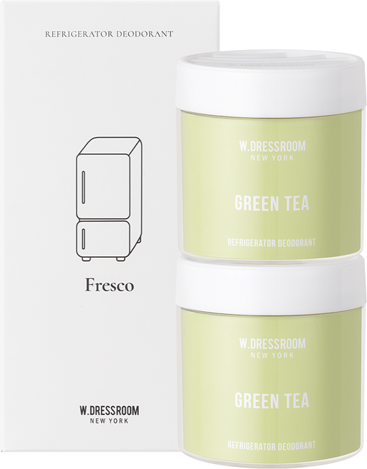 더블유드레스룸 냉장고 탈취제 그린티 본품, 120g, 2개