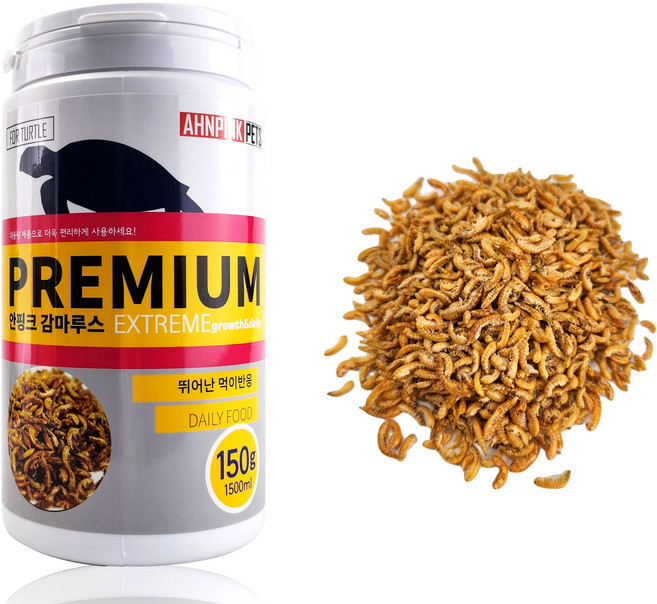 모비딕 안핑크 대용량 감마루스 거북이 사료, 1.5L, 1개