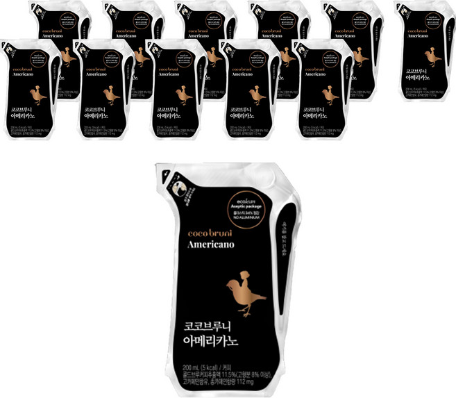 코코브루니 콜드브루 아메리카노, 200ml, 12개
