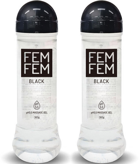 펨펨 블랙 피에이치 5.5 마사지 젤, 360g, 2개