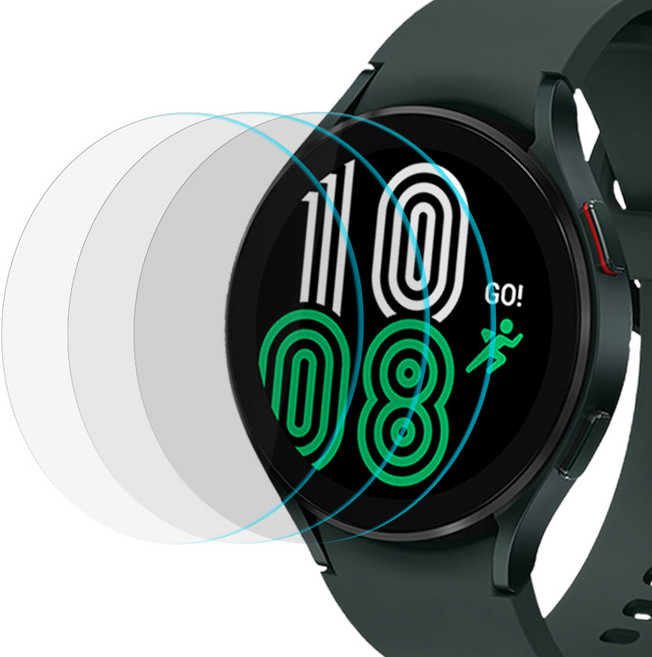 엑씨 스마트워치 액정 강화유리 보호필름 3p 세트, 투명, 1세트