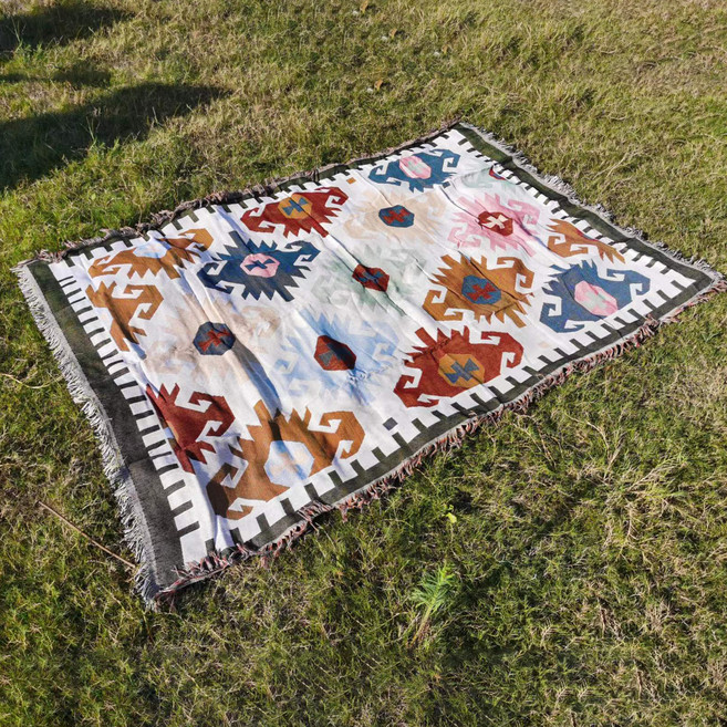 보나라온 감성 피크닉 패브릭 돗자리, 04 기하학