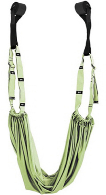 준비 플라잉 요가 해먹 스트랩, 그린, 1개