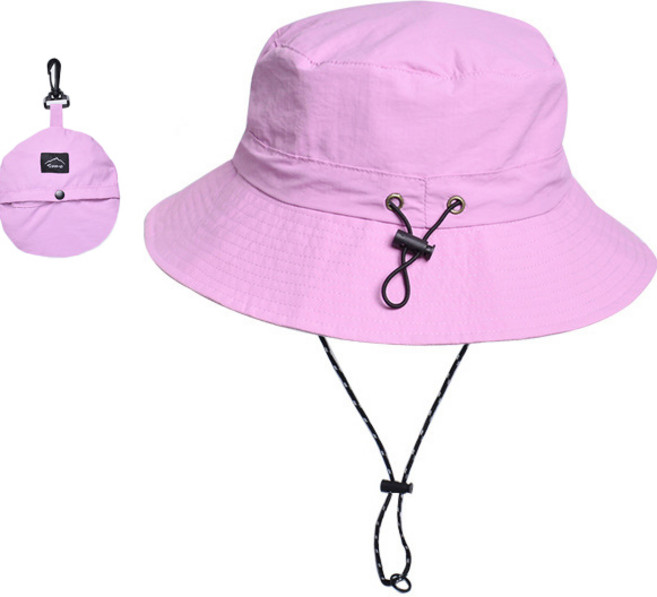 ETUDIER 남자 여자 낚시모자 등산모자 방수 버킷햇, 퍼플
