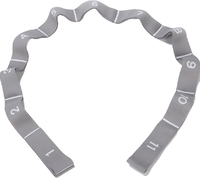 라이프스윗 요가 무용 탄성 스트레칭 근력운동 저항 밴드, 그레이, 1개