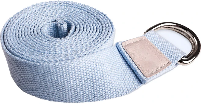 라이프스윗 요가 명상 스트랩 버클 면 끈 벨트 스트레칭 홈트 밴드, 스카이 블루, 1개 - 쿠팡
