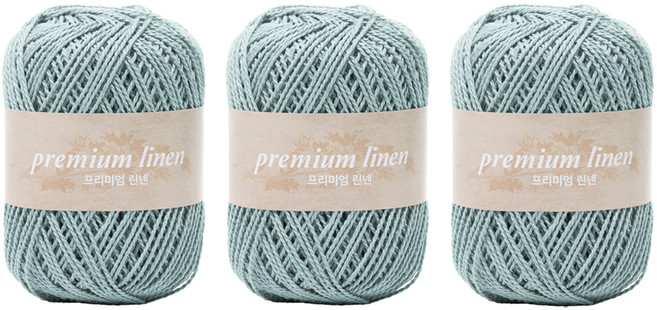 yarna 프리미엄 린넨 뜨개실, 314 클라우디스카이, 3개