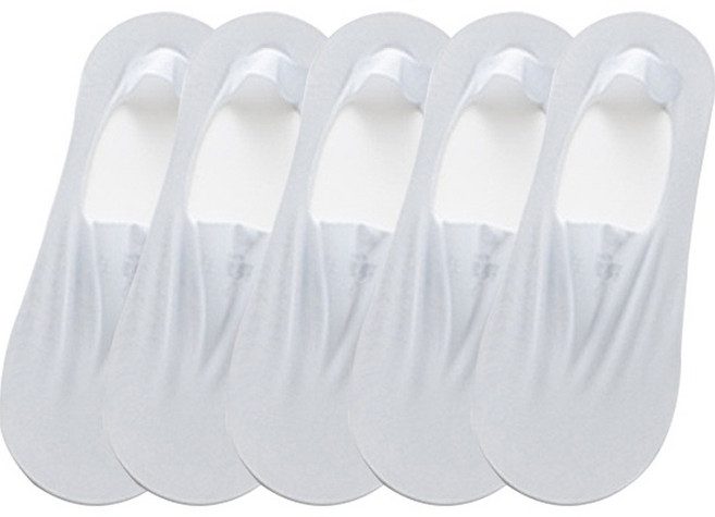 수스다 여성용 무봉제 고급형 논슬립 페이크삭스 5켤레 세트