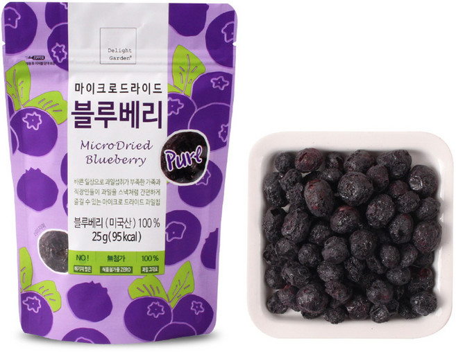 딜라잇가든 마이크로드라이드 블루베리, 1개, 25g