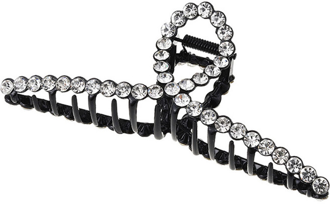 수스다 빅사이즈 큐빅 꼬임 메탈 헤어 집게핀 올림머리 머리핀 5104