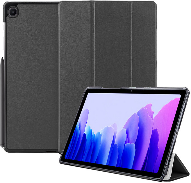 구스페리 북커버 스탠드 태블릿 PC 케이스, 블랙, 1개