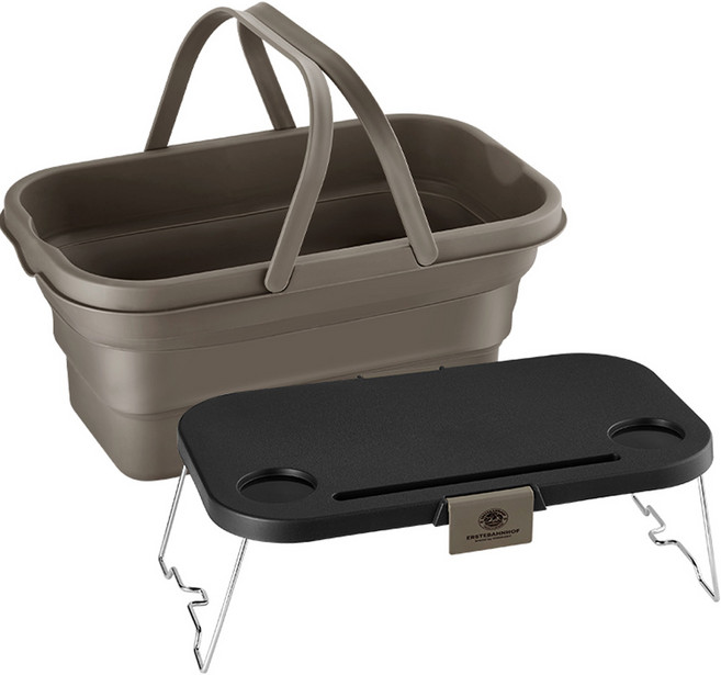 에스테반호프 폴딩 버킷 테이블, 머드카키, 2단, 1개