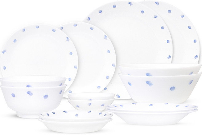 바칠레 메이릴 2인 홈 접시 14p 세트, 1세트, 7종, 혼합색상