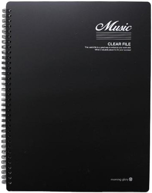 모닝글로리 음악파일 20p, 블랙, 1개