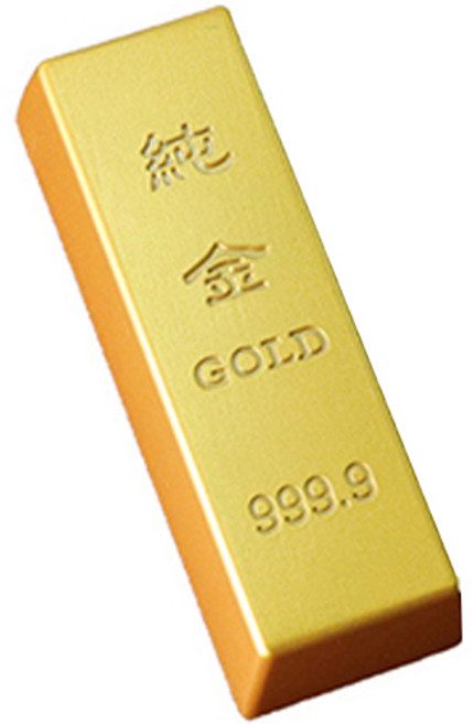 핫데이썸 미니어처 금 골드바 장식품, NO1