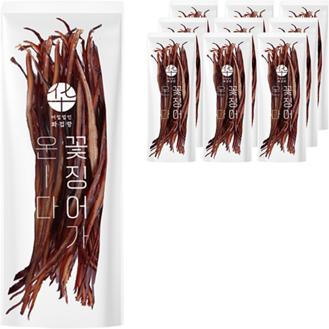 화접항 쫄쫄이 꽃징어가 온다 구운 조미오징어 귀채, 1개, 100g