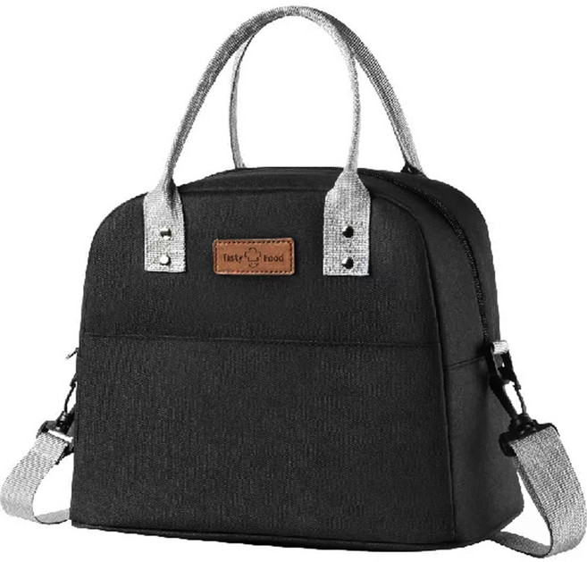 블랑플뢰르 크로스 보온 보냉 쿨러백, 블랙, 1개