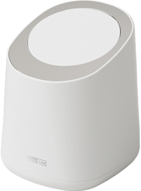 더자카 모던 원터치 사무실 미니 휴지통, 화이트