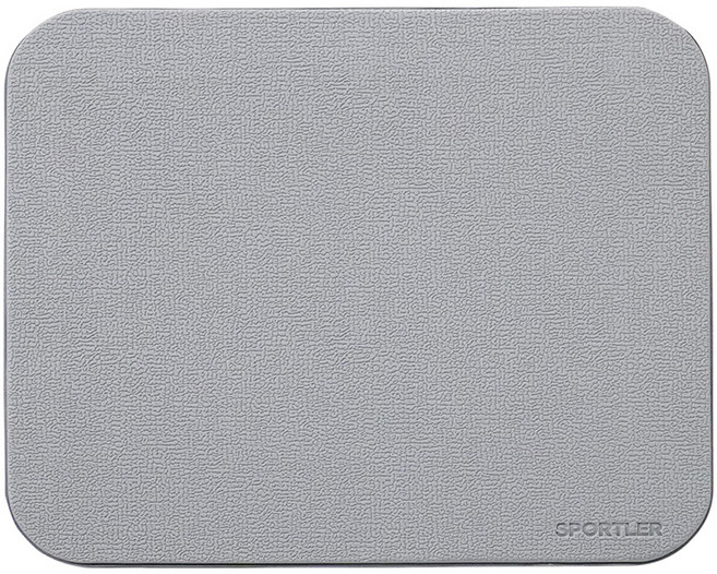 스포틀러 PVC 헬스 기구 매트 REGULAR, 그레이, 1개