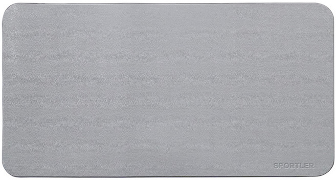 스포틀러 프리미엄 PVC 헬스 기구 매트, 그레이, 1개