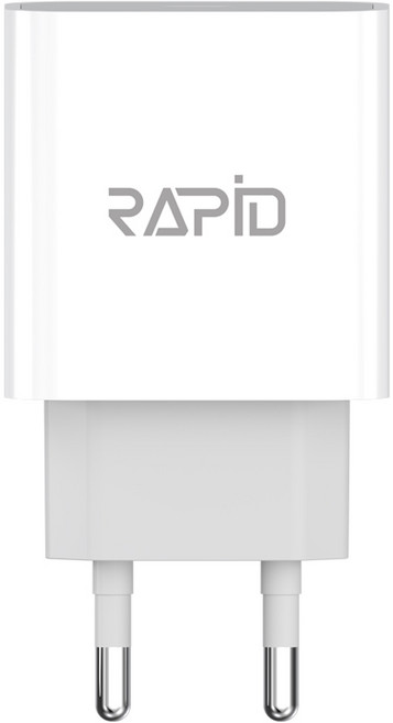 라피드 PD 20W 가정용 고속 충전기, 화이트, 1개