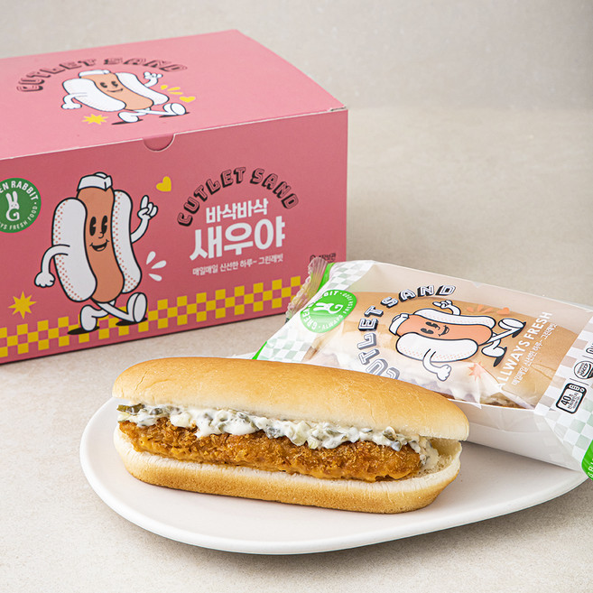 그린래빗 바삭바삭 새우야 4입, 560g, 1개