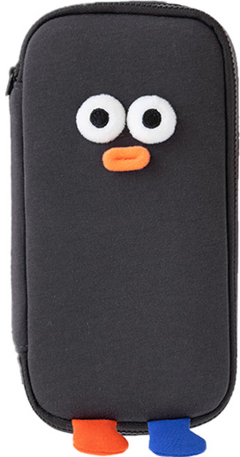 로마네 Brunch Brother 폼폼 필통, 차콜, 1개