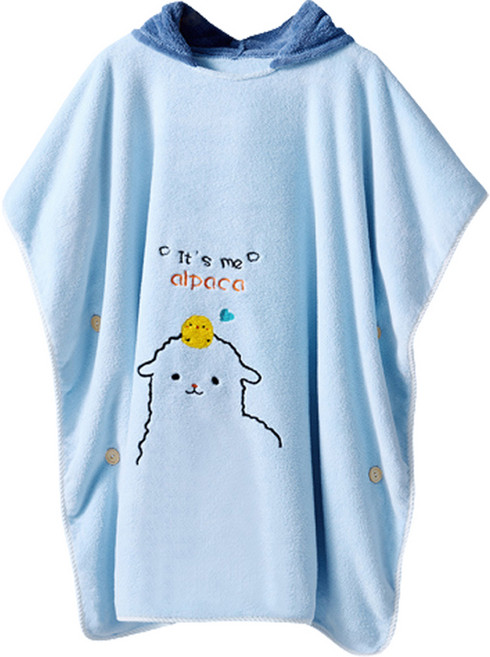 키즈트리 아동용 알파카 병아리 극세사 비치 웨어 가운 SN-002